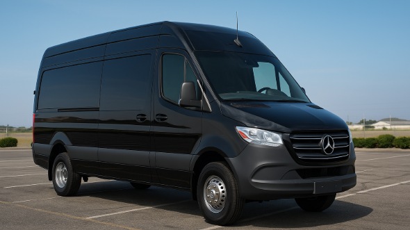 Exterior of Gallatin Party Bus Company's 14 Passenger Sprinter Limousine in Gallatin