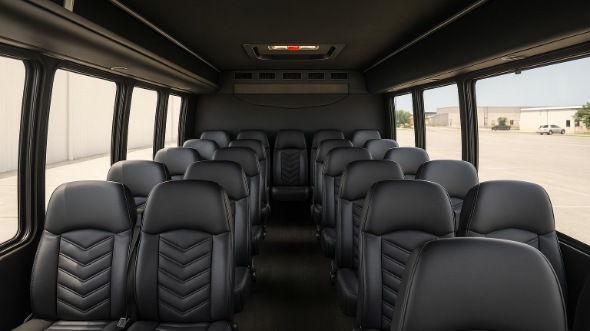 Interior of Tennessee Party Bus Company's 30 Passenger Minibus in Tennessee
