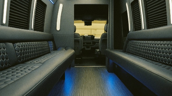 Interior of Jackson Party Bus Company's 40 Passenger Party Bus in Jackson