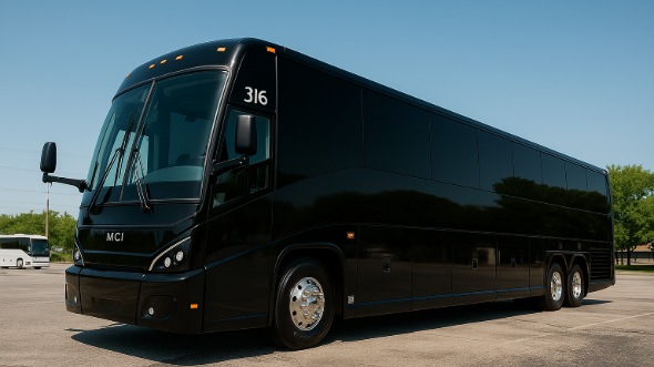Exterior of Tennessee Party Bus Company's 48 Passenger Charter Bus in Tennessee