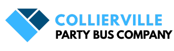 collierville party bus company logo